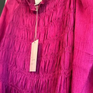 Vibrant Pink Smocked Dress